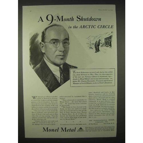 1935 International Nickel Monel Metal Ad, Arctic Circle