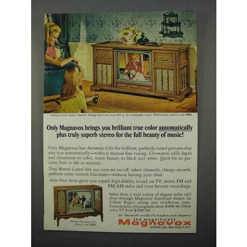 1966 Magnavox Calhoun Color Stereo Theatre TV Ad