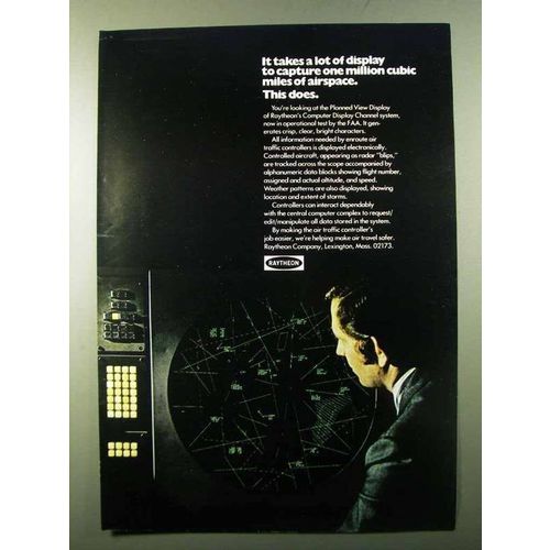 1971 Raytheon Computer Display Channel System Ad
