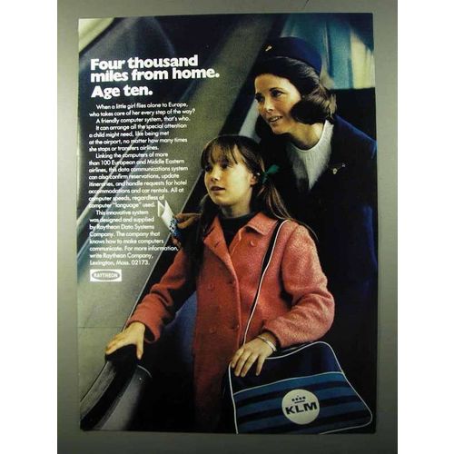 1971 Raytheon Data Systems Ad - Miles From Home