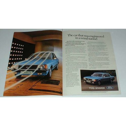 1980 Ford Granada Car Ad - Engineered in Wind Tunnel