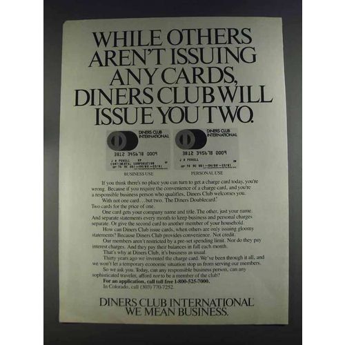 1980 Diners Club International Ad - Others Aren't