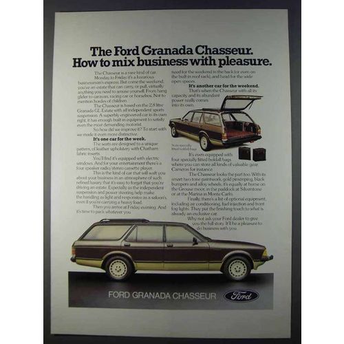 1980 Ford Granada Chasseur Ad - Mix Business Pleasure