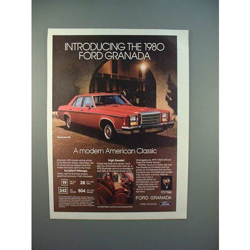 1980 Ford Granada ESS Car Ad - A Modern Classic