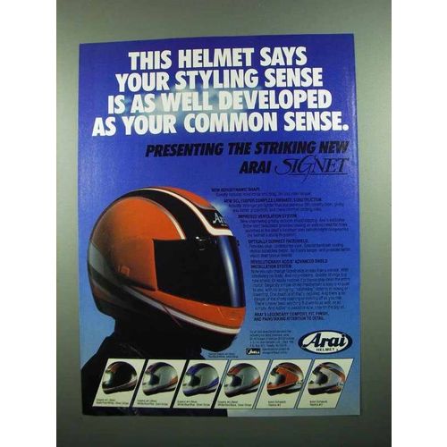 1989 Arai Helmet Ad - Sceptre, Kevin Schwantz Replica