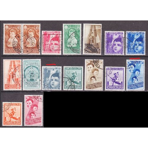 ITALIEN ITALY [1937] MiNr 0560-75 ( O/used )