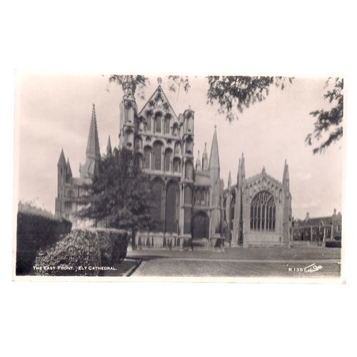 THE EAST FRONT, ELY CATHEDRAL unused vintage postcard =