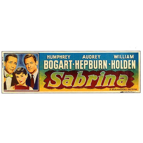 Movie Magnet SABRINA 7"x2" Humphrey Bogart, Audrey Hepburn, William Holden