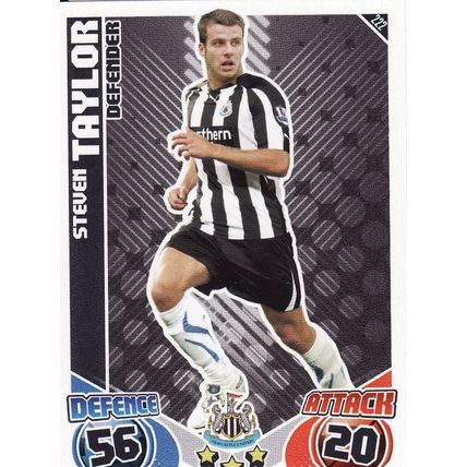Match Attax 2010/2011 222 Steven Taylor Newcastle United