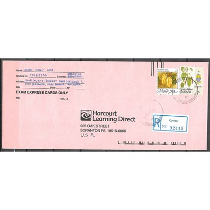 Malaysia Lettre OBLITERE ( USED ) ref 113