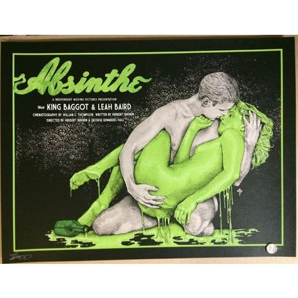 2016 VICES ABSINTHE LE FEE VERTE MOVIE POSTER PITTIDES GALLERY #/125 MONDO S/N