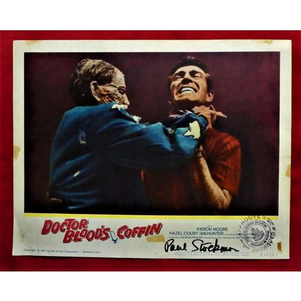 DOCTOR BLOOD'S COFFIN (1961) original Lobby card ***SIGNED***
