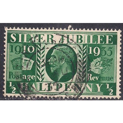 GB 1935 KGV 1/2d Green Silver Jubilee used SG 453 ( J979 )