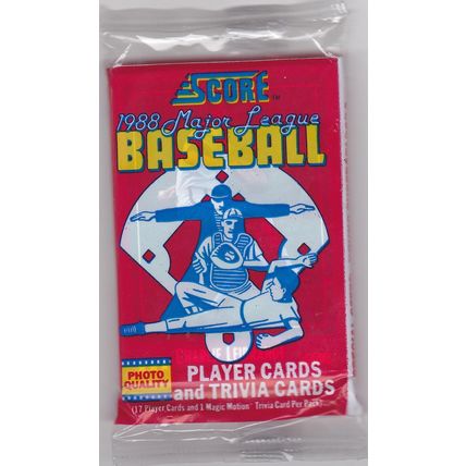 Score 1988 Baseball Cards Factory Sealed Pack