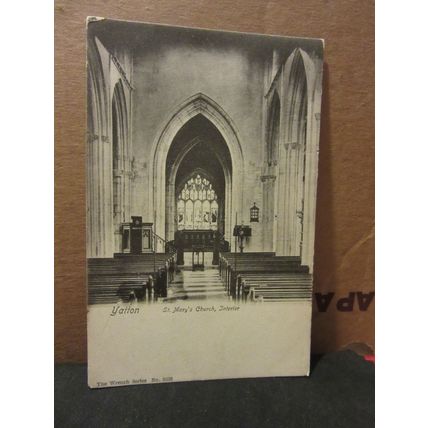 ST. MARY'S CHURCH, YATTON, Somerset unused antique postcard
