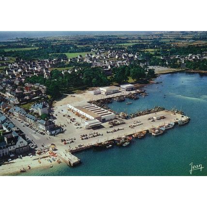Loctudy Fishing Port Aerial French Postcard