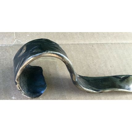 Iron Horseshoe Towel Bar bath holder rack robe wall wount homemade craft
