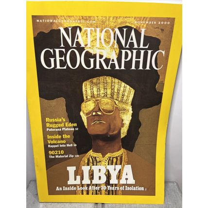 National Geographic Magazine November 2000 Libya - Vintage Collectable