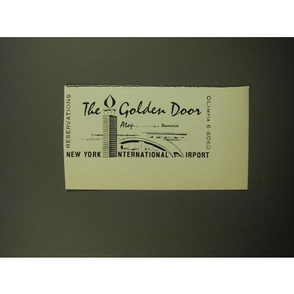 1959 The Golden Door Restaurant Ad - New York International Airport