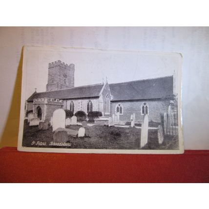 ST PETERS CHURCH, BROADSTAIRS, KENT unused antique postcard =