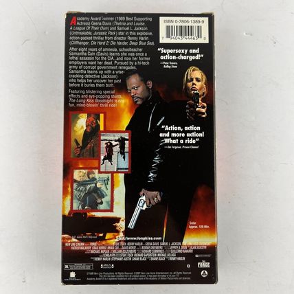 The Long Kiss Goodnight VHS Video Tape