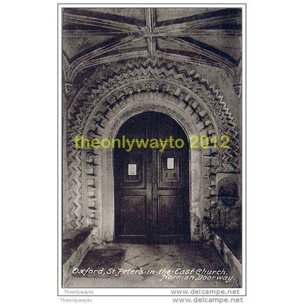 OXFORD, ST PETER'S IN THE EAST CHURCH, NORMAN DOORWAY, ENGLAND, Postcard