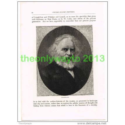 LONGFELLOW, BOOK ILLUSTRATION (PRINT) 1891