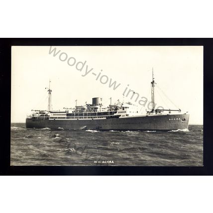 LS3144 - Elder Dempster Liner - Accra - postcard