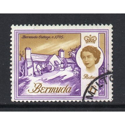 Bermuda - 1962-68 - 1/6 Bermuda Cottage c.1705 (sg173), Used
