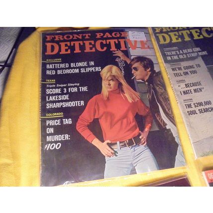 Early 1960's FRONT PAGE DETECTIVE MAGAZINE LOT * Was $125.00! Now $85.00 SHIPPED