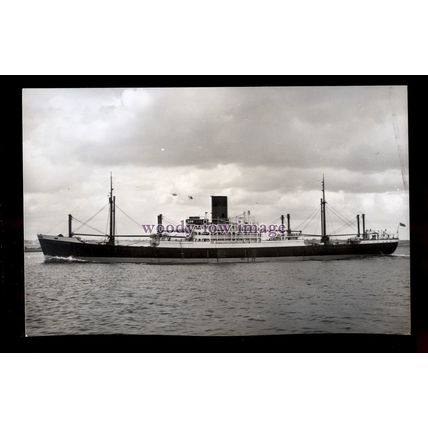 UK1334 - Glen Line Cargo Ship - Cardiganshire off shore, built 1950 - photograph