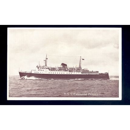 f2674 - Ferry - Caledonian Princess - launched 1961 - postcard