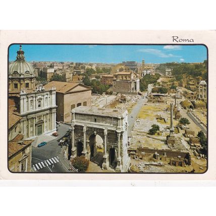 Roma Foro Romano Italy Postcard posted 1994 VGC