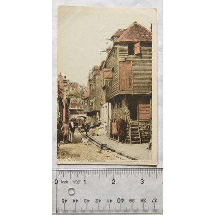 vintage postcard The Market Old Folkestone