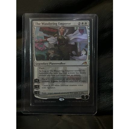 The Wandering Emperor - Foil - Promo Pack Promo Pack: Kamigawa: Neon Dynasty Mag