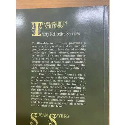 1991 "TO WORSHIP IN STILLNESS" 30 REFLECTIVE SERVICES PAPERBACK BOOK (LL)