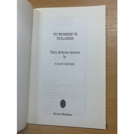 1991 "TO WORSHIP IN STILLNESS" 30 REFLECTIVE SERVICES PAPERBACK BOOK (LL)
