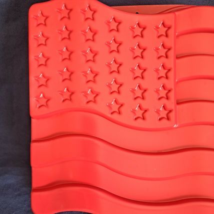 AMERICAN FLAG JELL-O MOLD Big Jello Jiggler United States America Gelatin