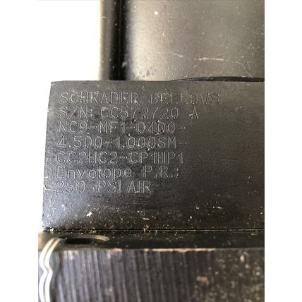SCHRADER BELLOWS NC9-MF1-0400 4.500-1.00SM-CC2HC2-CP1HP1 PNEUMATIC CYLINDER,TE