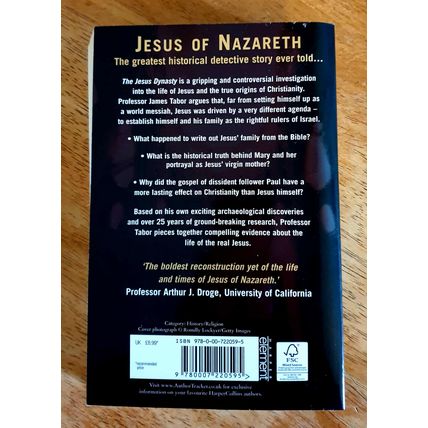 The Jesus Dynasty. James D. Tabor. Harper Collins 2007 Paperback.