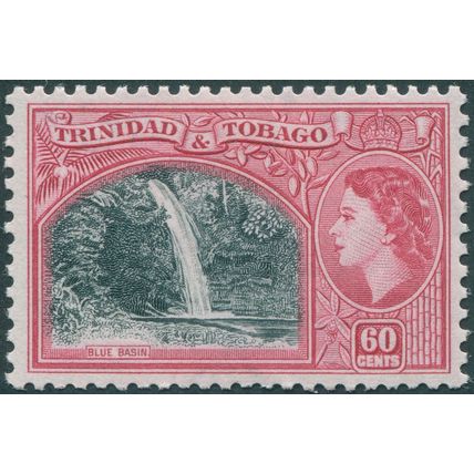 Trinidad & Tobago 1953 60c. blackish green & carmine SG276 unused