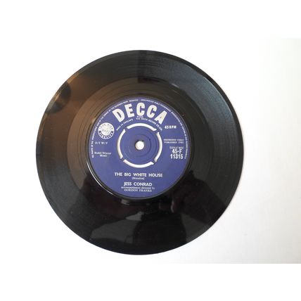 7" 1961.JESS CONRAD .MYSTERY GIRL. DECCA F 11315.BIG WHITE HOUSE.VERY GOOD PLUS