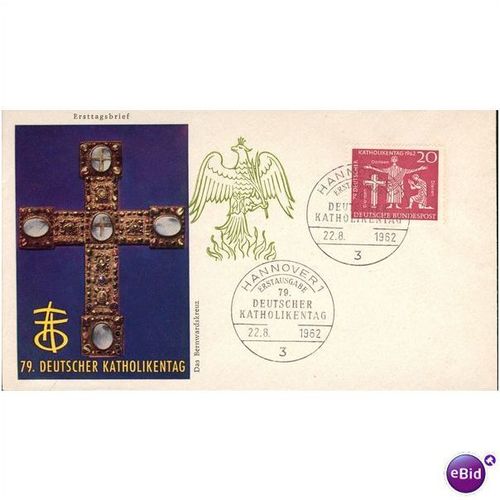 Germany FDC 1962 - SG 1295 - 79. Deutscher Katholikentag - Catholics Day