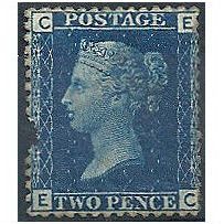 1858 SG47 2d Red Plate 15 Mounted Mint Filler "EC"