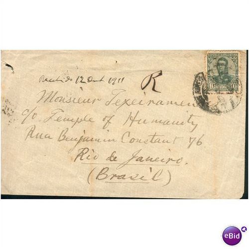 Argentina Cover 1911 - Pacific Steam Navigation Company letter