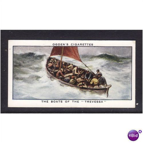 Ogden's Cards 1939 Sea Adventure No 50 The Boats of the Trevessa Fine Mint