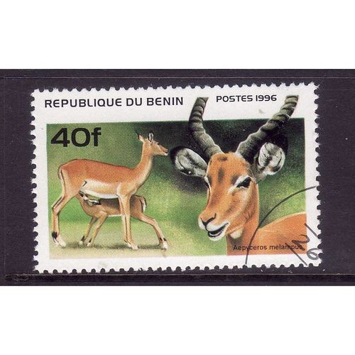 BENIN 1996 SG 1439 40F IMPALA FINE USED