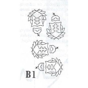 Mi 727: 20 f. + 2 f. deep carmine-brown War Care, wmk. X B1
