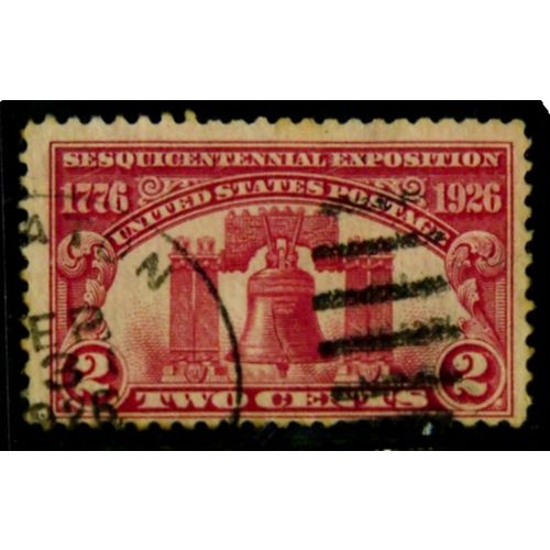 USA 1926 2c RED LIBERTY BELL SG 628 FINE USED #5