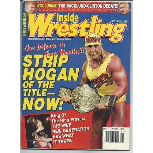 INSIDE WRESTLING NOVEMBER 1995 HULK HOGAN